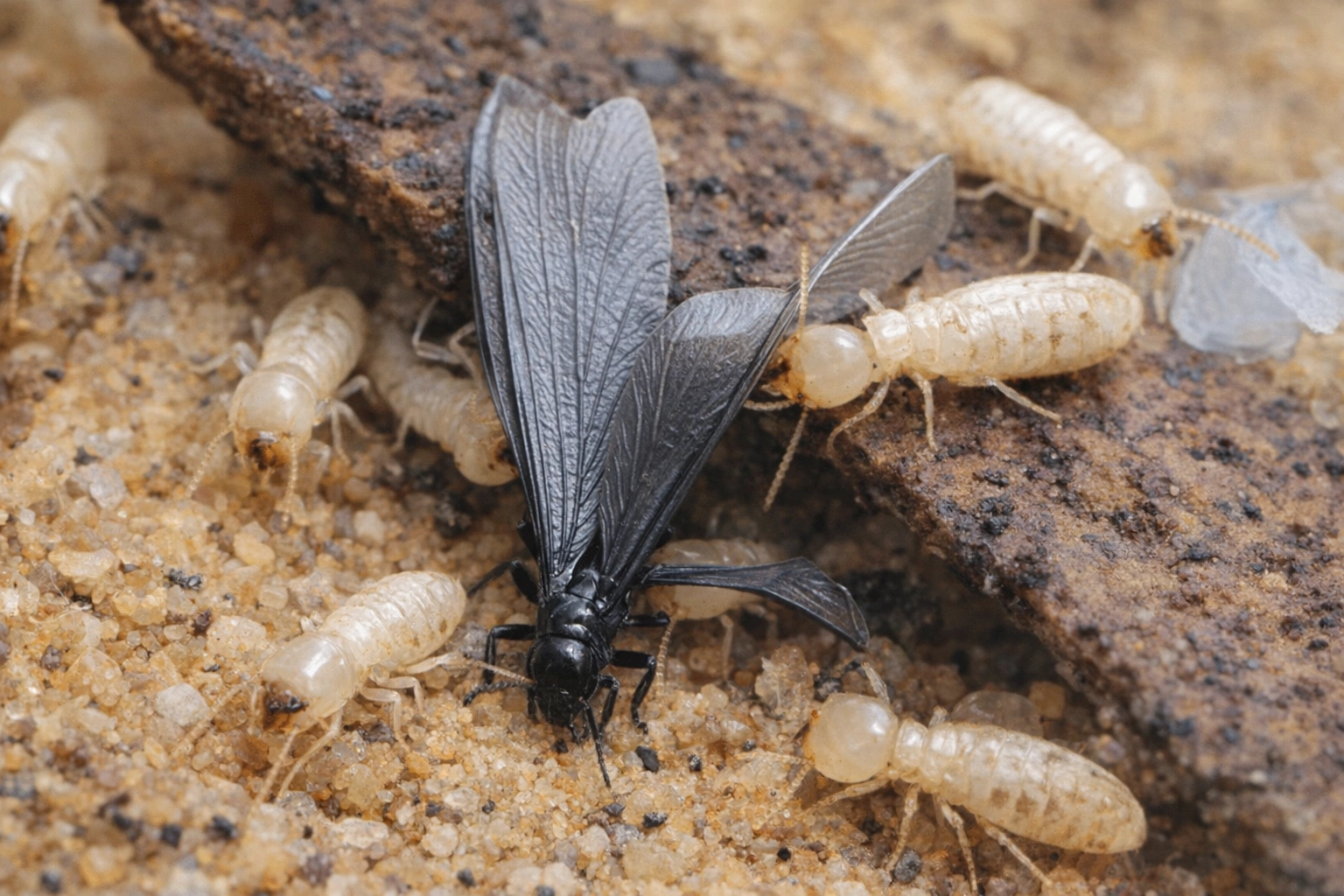 ailes termites sol maison signe infestation